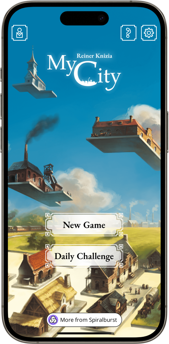 My City Main Menu on Phone
