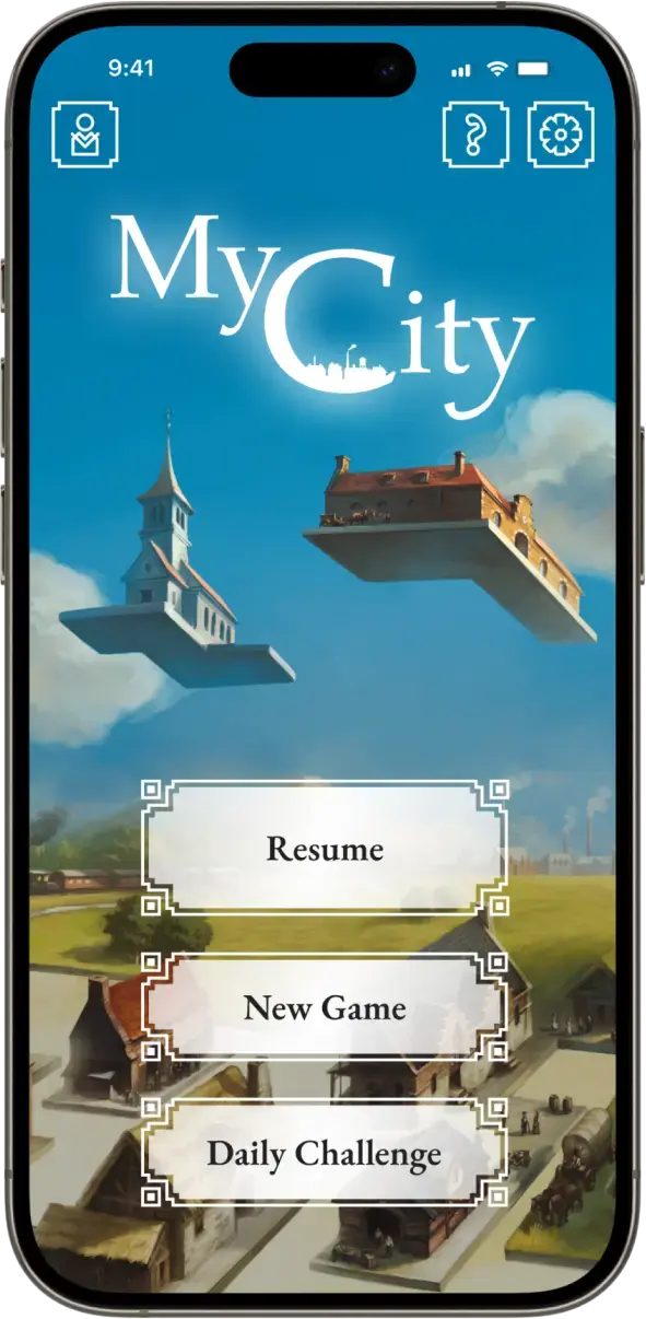 My City App - Main Menu Preview